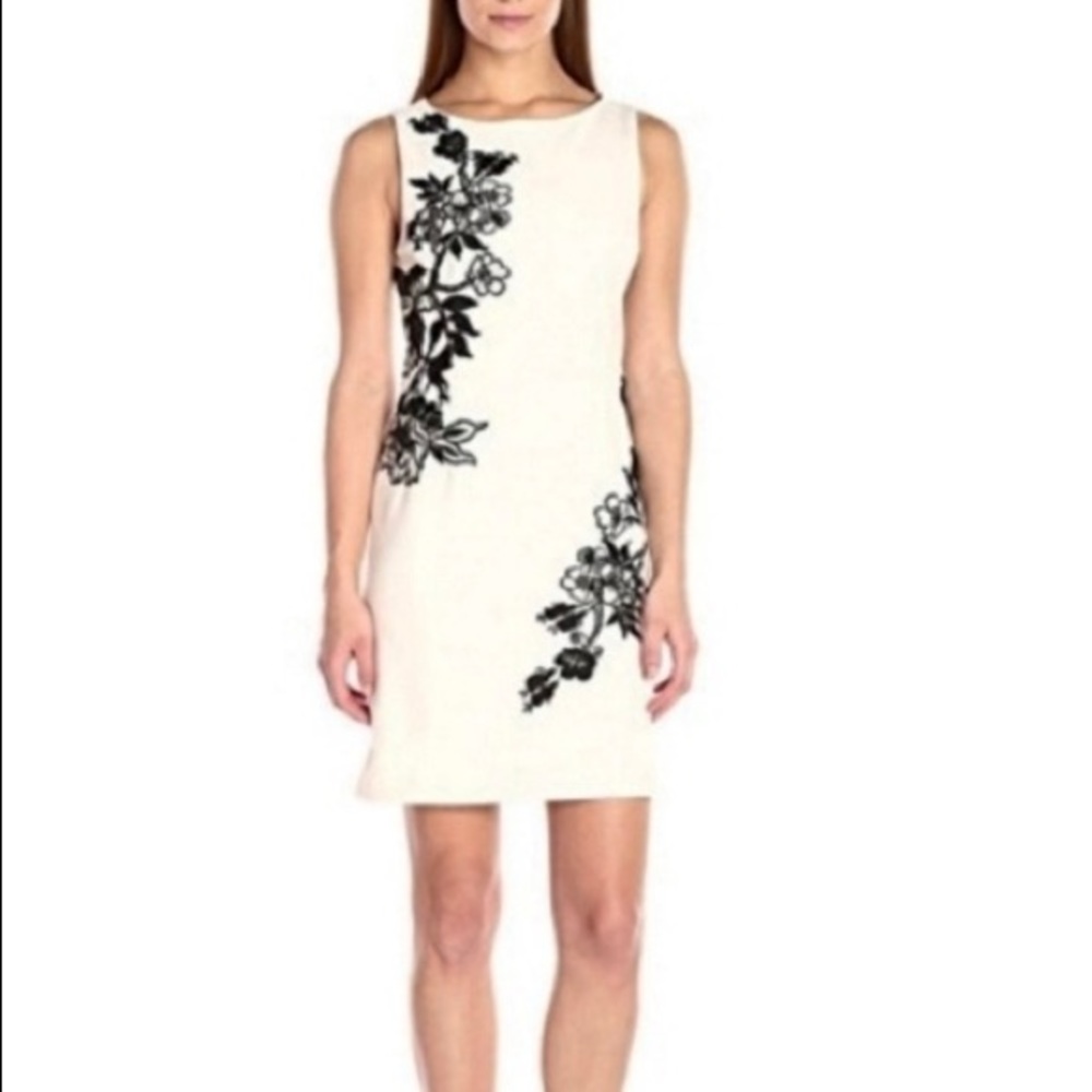 Betsey Johnson appliqué sheath dress